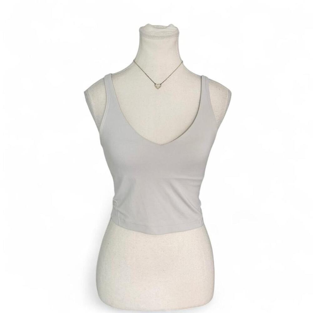 Lululemon White Align Activewear Tank Top Size 6 Pilates Yoga Casual Gym wear